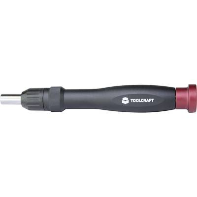 Tournevis de Toolcraft avec manche noir et embout rouge, adapté à divers travaux de vissage.