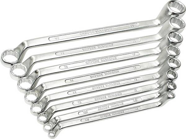 Jeu de clés à œil doubles Brüder Mannesmann M  140-08 DIN 8 pièces 6 - 22 mm  DIN 838 1 set
