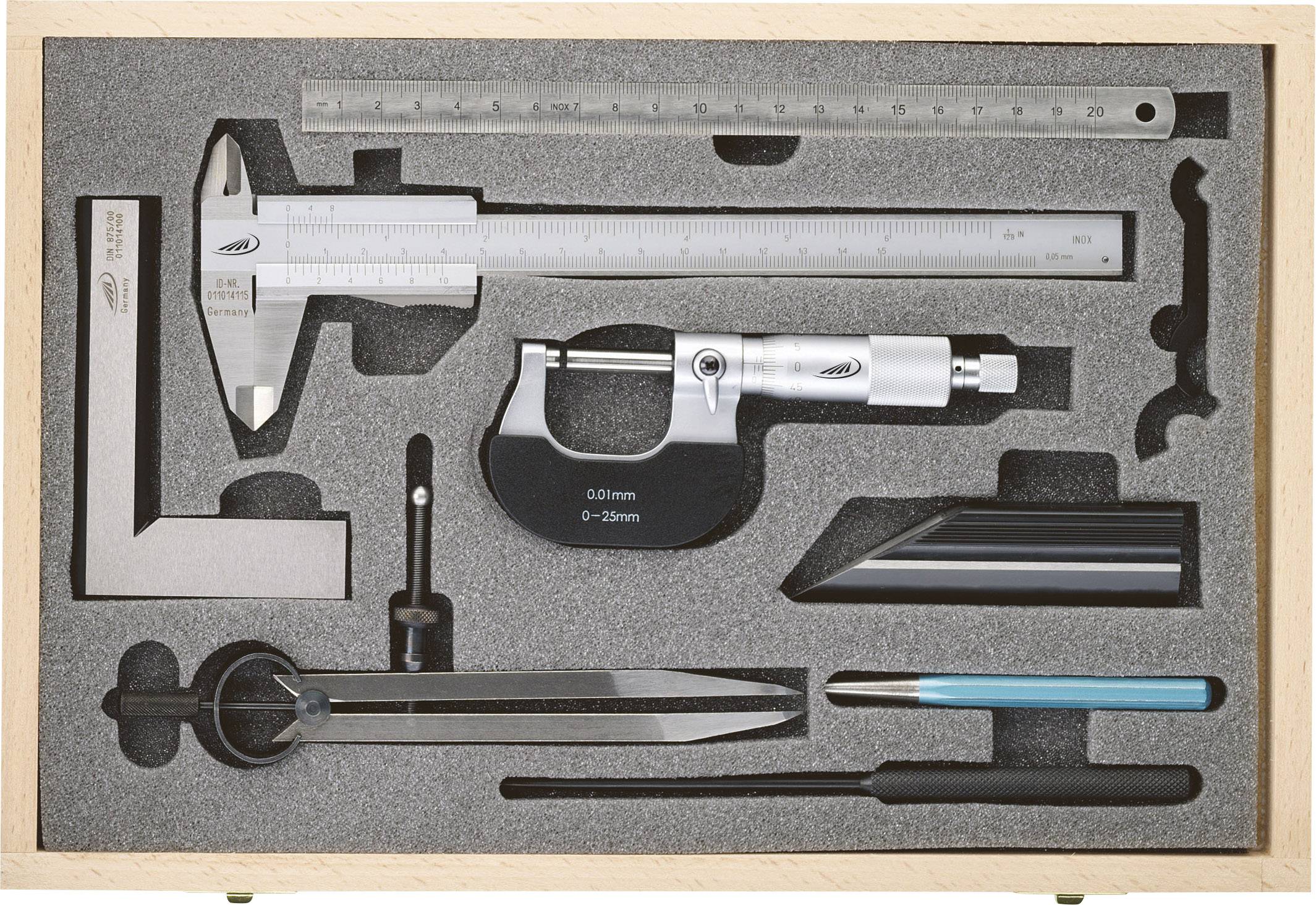 Jeu d'instruments de mesure 8 pièces Conrad.fr Jeu d'instruments de mesure 8 pièces Conrad.fr