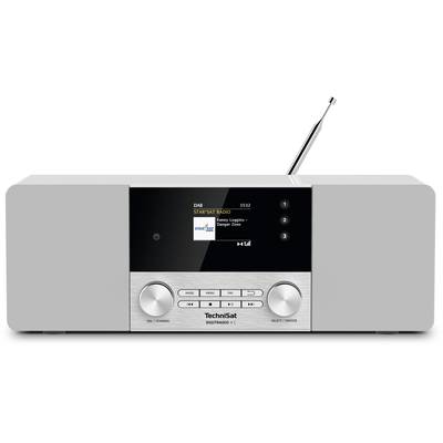 TechniSat DIGITRADIO 4 C Radio de table DAB+, FM, DAB Bluetooth   blanc