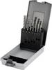 Cimco 201380 carbure de tungstène Jeu de forets pour marteau-perforateur 7 pièces 4 mm, 5 mm, 6 mm, 6 mm, 8 mm, 10 mm, 12 mm tige cylindrique 1 set