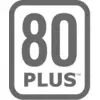 Logo '80 PLUS' dans un rectangle. Symbolise l'efficacité énergétique pour les alimentations d'ordinateurs.