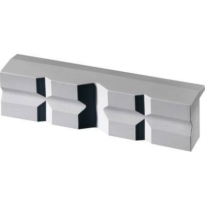 Un module architectural en argent avec des formes géométriques, composé de cavités et de reliefs carrés et rectangulaires.