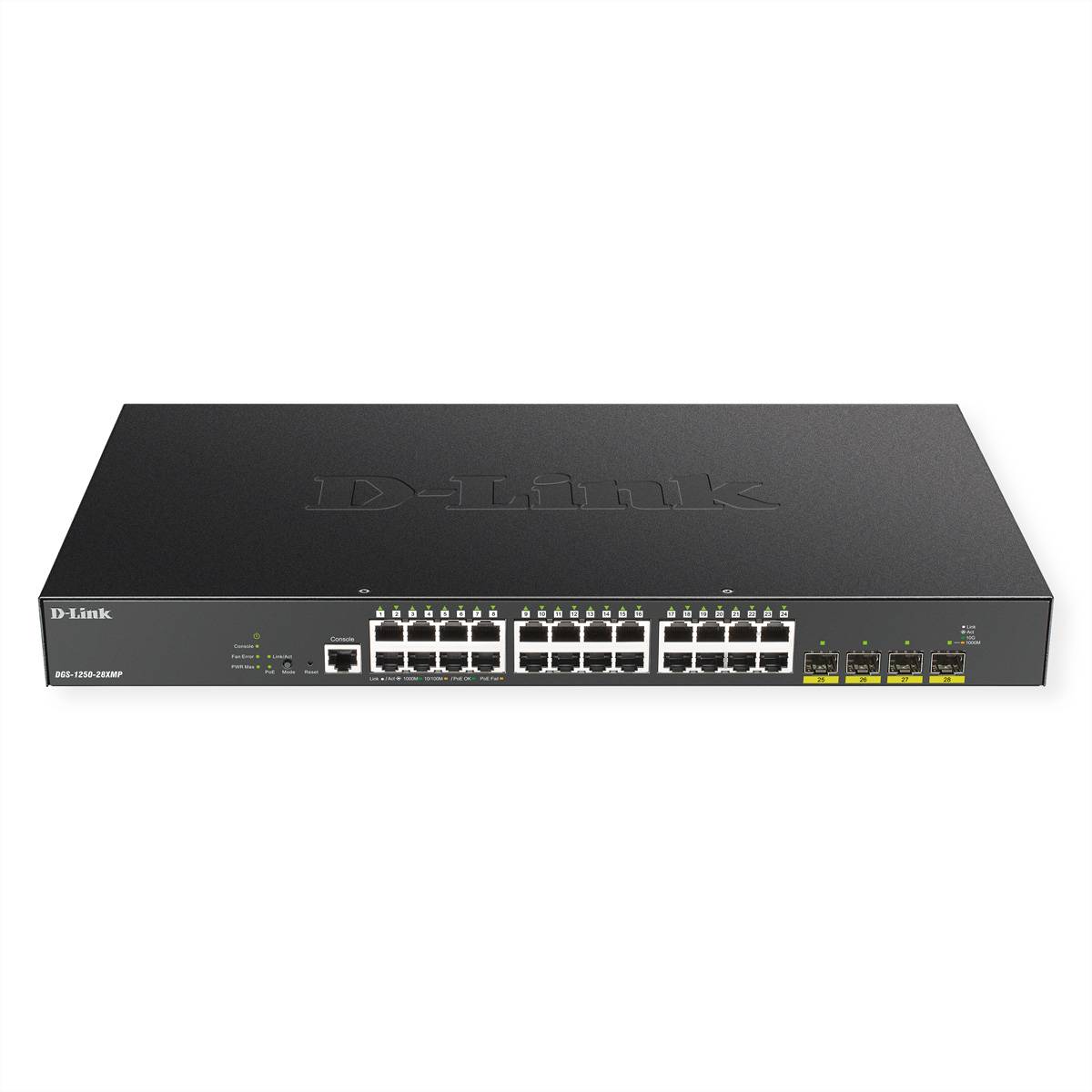 D-Link DGS-1250-28XMP Switch Gigabit 28 ports Smart Managed Poe+ 4x 10G-0