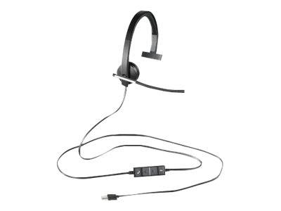 supra-aural Logitech Logitech USB Headset Mono H650e - Headset - On-Ear multicolore-4
