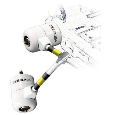 MOBILIS Câble de sécurité à clé avec double verrou de 1.8 m compatible Clé Pass-1