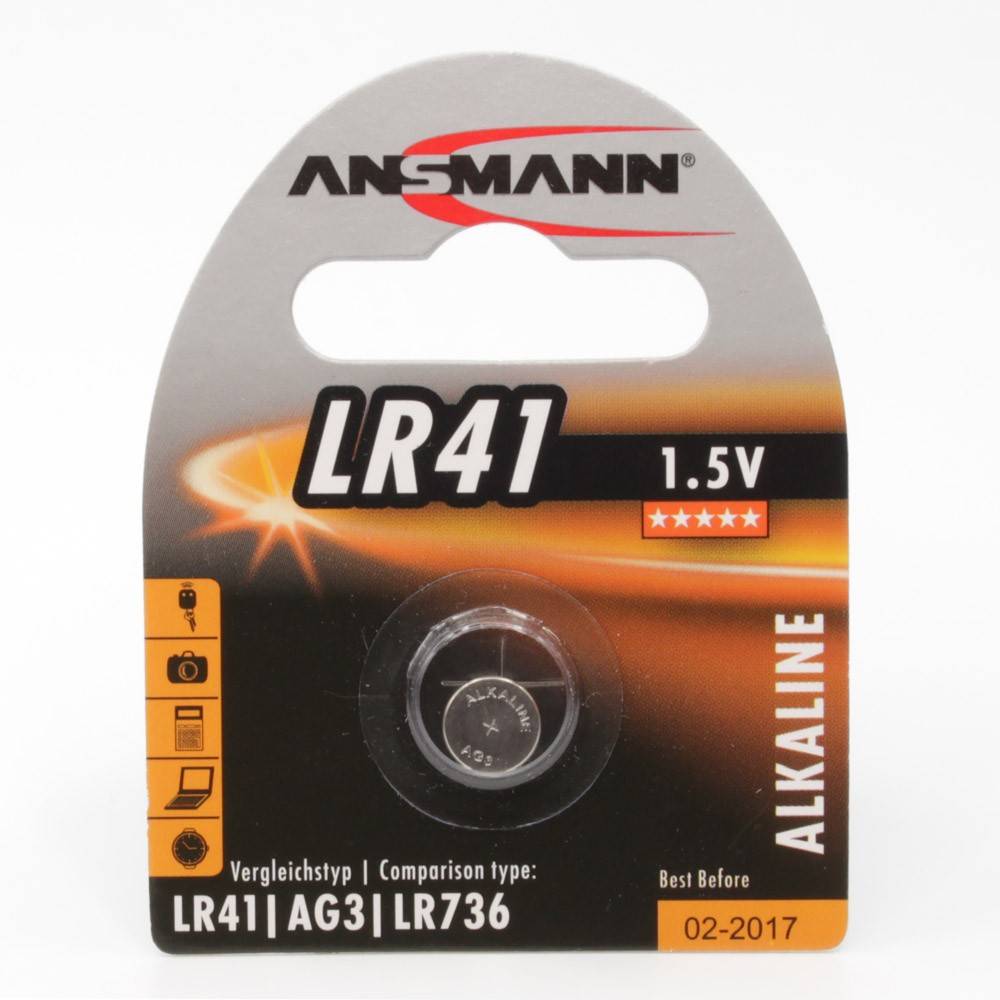 Ansmann Pile bouton LR 41 1 pc(s) lithium ANSMANN - Batterie LR41 - Alkalisch-1