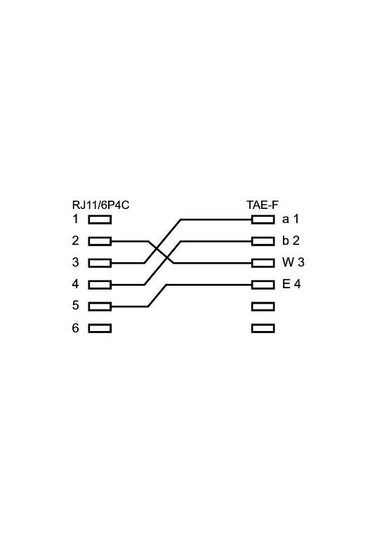 Prise adaptateur téléphonique Goobay TAE - prise TAE-F > prise RJ11/RJ14 (6P4C)-1