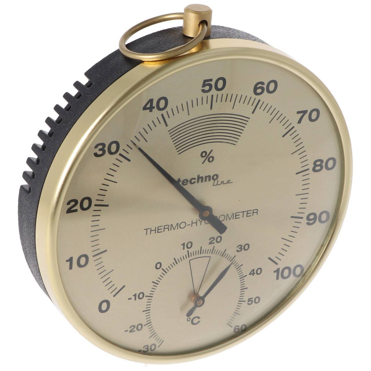 Technoline WA 3055 - Thermo-hygromètre noble en laiton-0