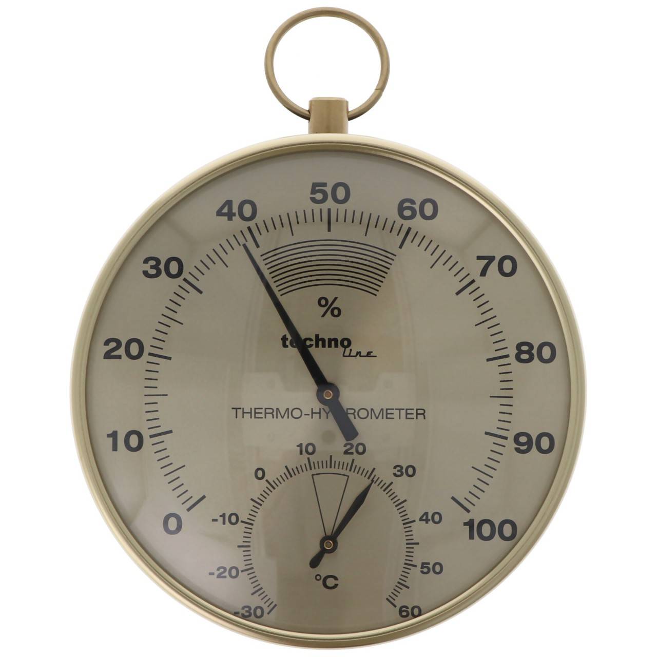 Technoline WA 3055 - Thermo-hygromètre noble en laiton-2