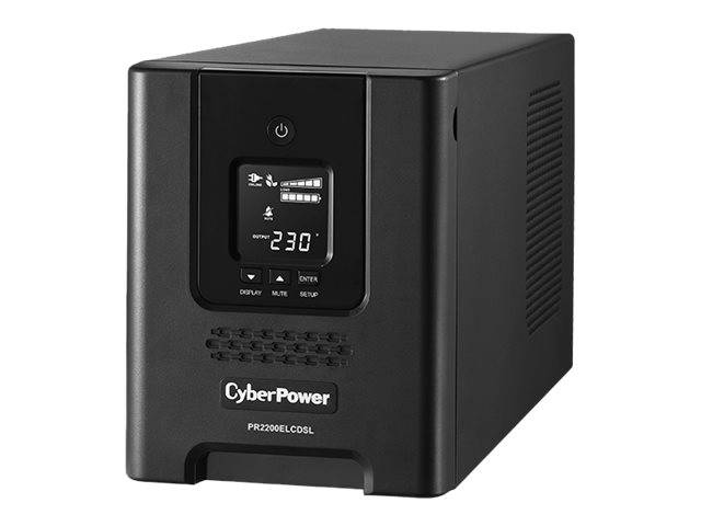 CyberPower PR2200ELCDSL alimentation d'énergie non interruptible Interactivité de ligne 2,2 kVA 1980 W 9 sortie(s) CA-0