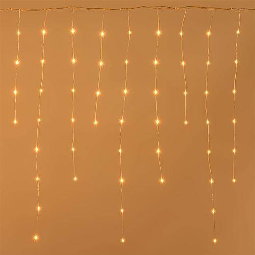 MHB Chaîne de pluie de glace LED 'Professional' 252 flg. Ambre 55148-0