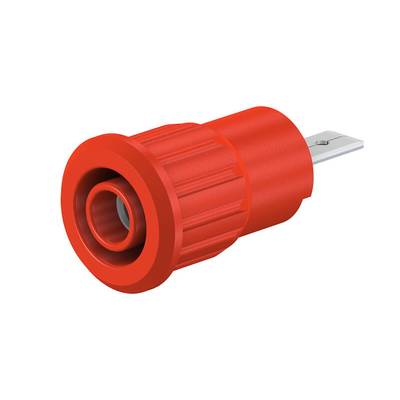 Douille de sécurité embase femelle Ø douilles 4 mm Stäubli SEB4-F/A 23.3160-22 rouge 1 pc(s)-0