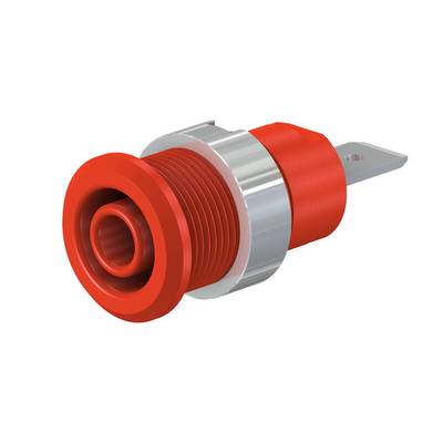 Douille de sécurité femelle Ø douilles 4 mm Stäubli SLB4-F6,3/N-X 49.7046-22 rouge 1 pc(s)-0