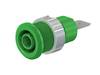 Douille de sécurité femelle Ø douilles 4 mm Stäubli SLB4-F6,3/N-X 49.7046-25 vert 1 pc(s)