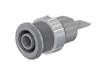 Douille de sécurité femelle Ø douilles 4 mm Stäubli SLB4-F6,3/N-X 49.7046-28 gris 1 pc(s)