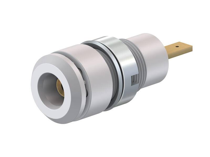 Douille banane Ø de la broche: 2 mm Stäubli SLB2-F2,8 65.9098-29 blanc 1 pc(s)