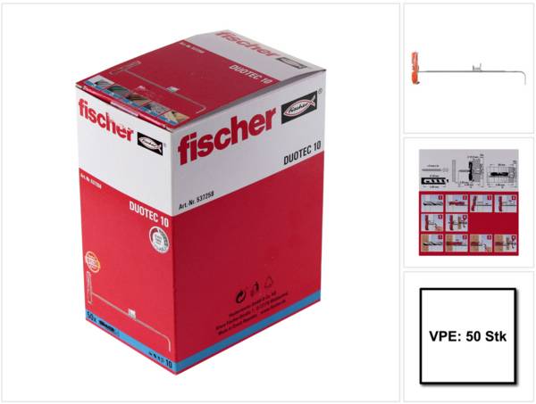 S. Of. Pack 50 Clous Duotec 10 537258 Fischer