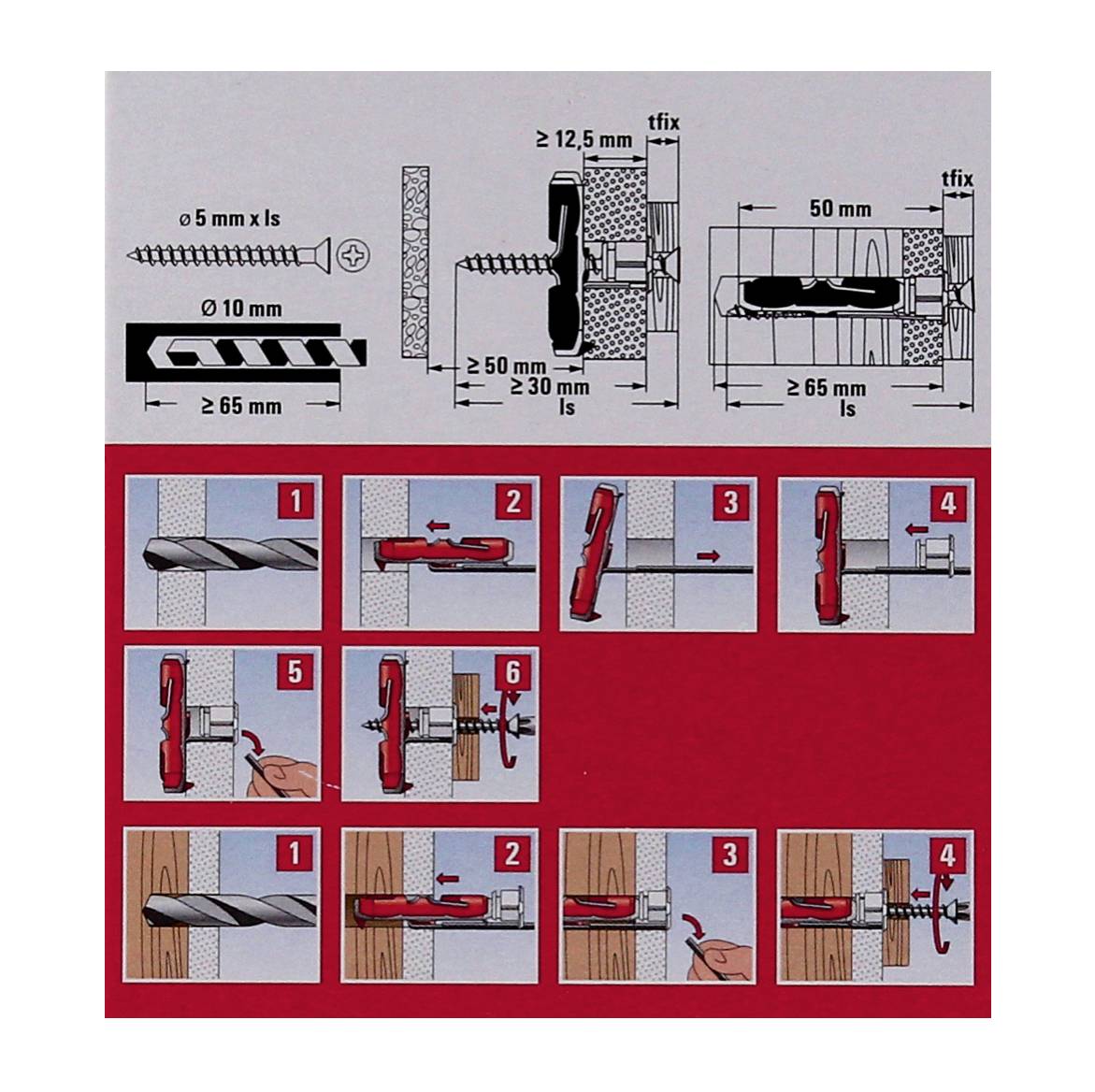S. Of. Pack 50 Clous Duotec 10 537258 Fischer-3