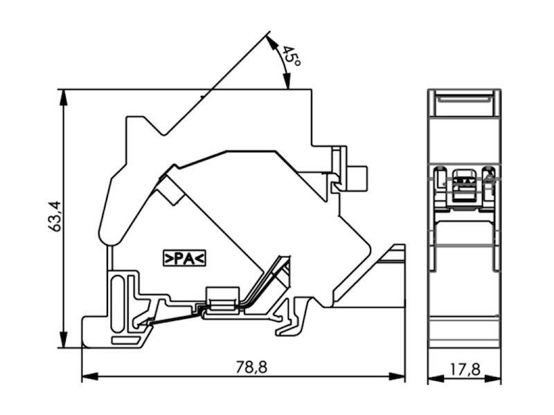 Telegärtner 100021379 Adaptateur pour profilé profilé non équipé gris clair-2