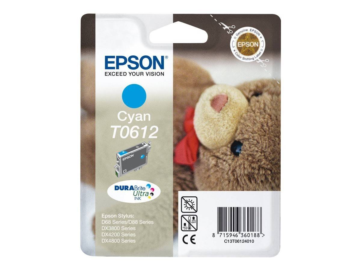 Epson Teddybear Cartouche "Ourson" - Encre DURABrite Ultra C, Cyan, 8 ml, 1 pièce(s)