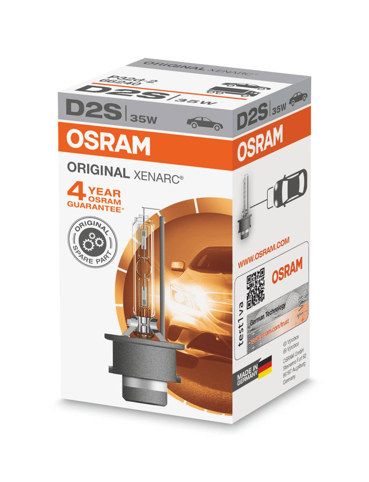 1 Ampoule Xénon auto Osram XENARC® ORIGINAL D2S 66240-1