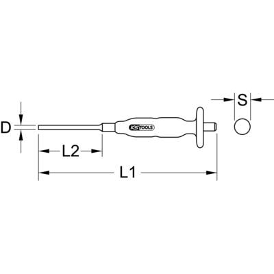 Cacciaspine KS Tools 3mm Ottagonale - Utensile Professionale In Cromo-Vanadio - Foto 8