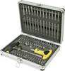 Jeu d'embouts Basetech 814489 147 pièces vis à fente, cruciforme Phillips, vis Pozidriv, 6 pans intérieurs, TORX® intérieur, denture multiple (XZN), carré intérieur (Robertson), TORQ-SET®, Tri-Wing avec tournevis porte-embout