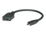 Câble HDMI High Speed VALUE avec Ethernet, HDMI BU - Micro HDMI ST, 0,15 m