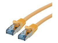 Câble patch ROLINE Cat 6A S/FTP (PiMF), niveau de composant, LSOH, jaune, 0,3 m