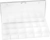 Mallette de rangement séparations fixes Hüfner Dübel 814719 (L x l x H) 194 x 101 x 31 mm Nombre de compartiments: 18 1 pc(s)