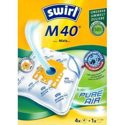 Sac aspirateur Swirl M40 (M54) MicroPor Plus pour aspirateurs Miele-0