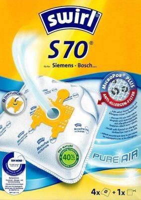 Sac aspirateur Swirl S70 MicroPor Plus pour aspirateurs Siemens et Bosch-0