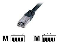 Câble réseau RJ45 SF/UTP, Cat. 5e droit Digitus - [1x RJ45 mâle - 1x RJ45 mâle] - 10.00 m - noir - DK-1531-100/BL-1