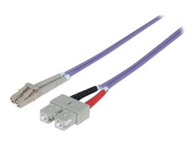 Câble de raccordement FO Intellinet 751179 [1x LC mâle - 1x SC mâle] 50/125 µ Multimode OM4 10.00 m-3