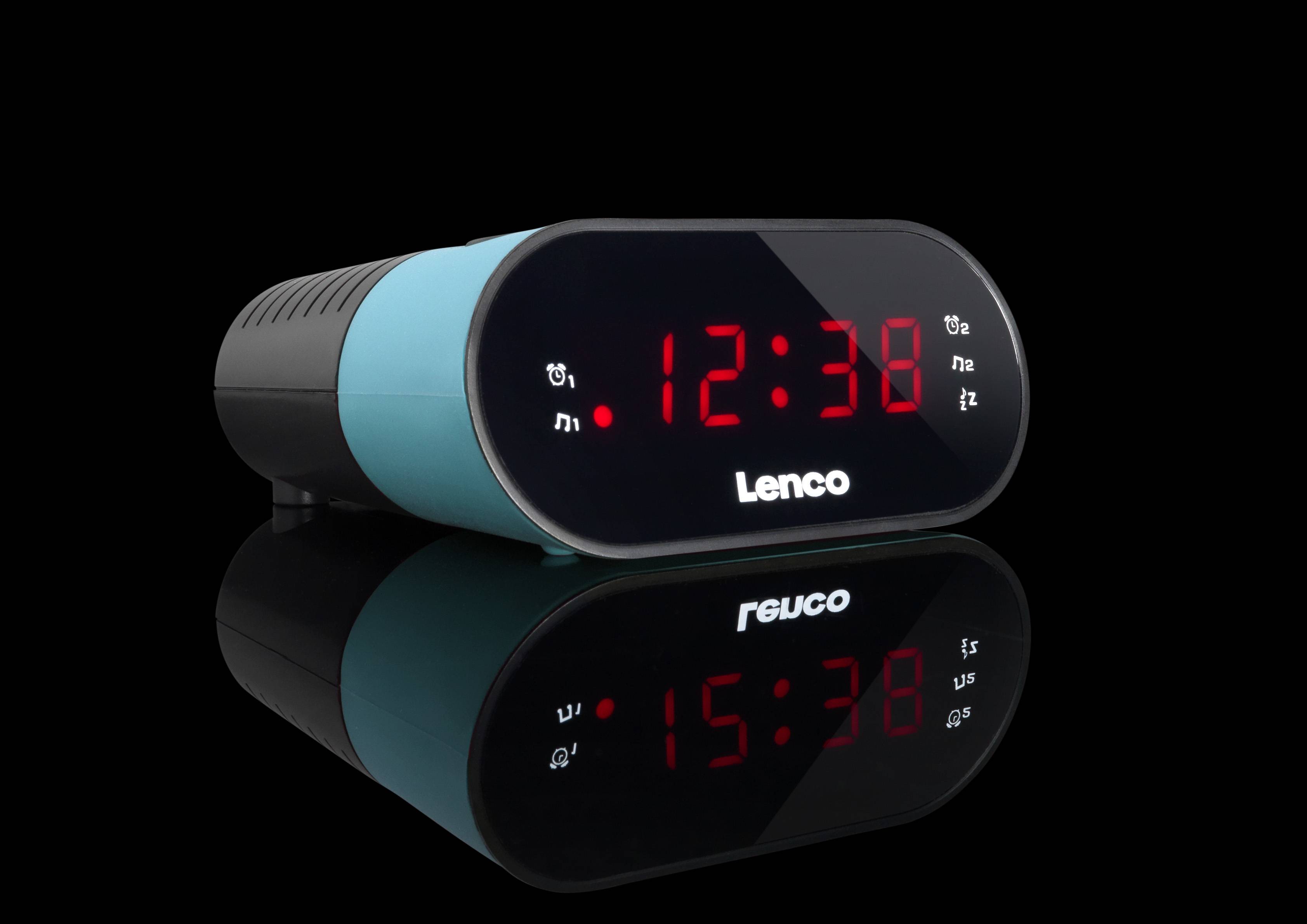 Radio Réveil FM PLL Double Alarme avec Affichage LED-2