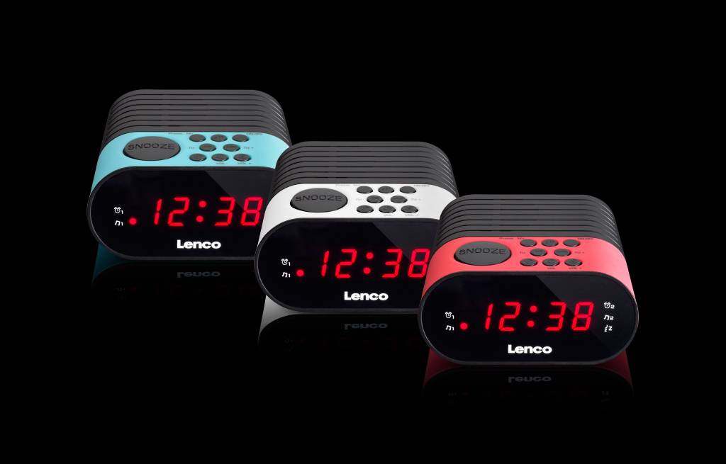 Radio Réveil FM PLL Double Alarme avec Affichage LED-4