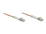Câble de connexion à fibre optique Intellinet, duplex, multimode, LC/LC, 62,5/125 µm, OM1, 2 m, orange
