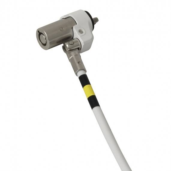 MOBILIS Câble de sécurité à clé rotatif compatible Clé Pass pour Encoche Wedge-3