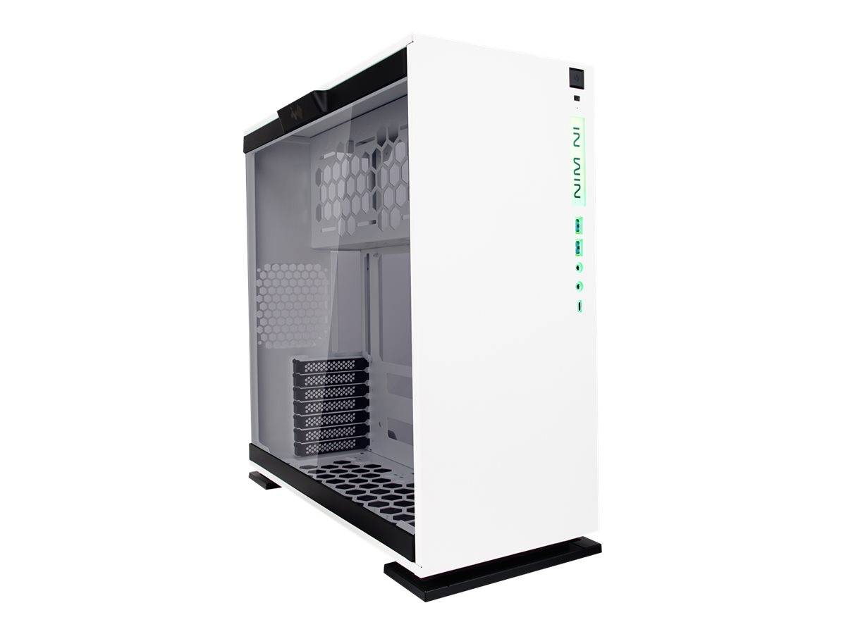In Win 303C, Midi Tower, PC, Blanc, ATX, micro ATX, Mini-ITX, SECC, Verre trempé, 16 cm-0