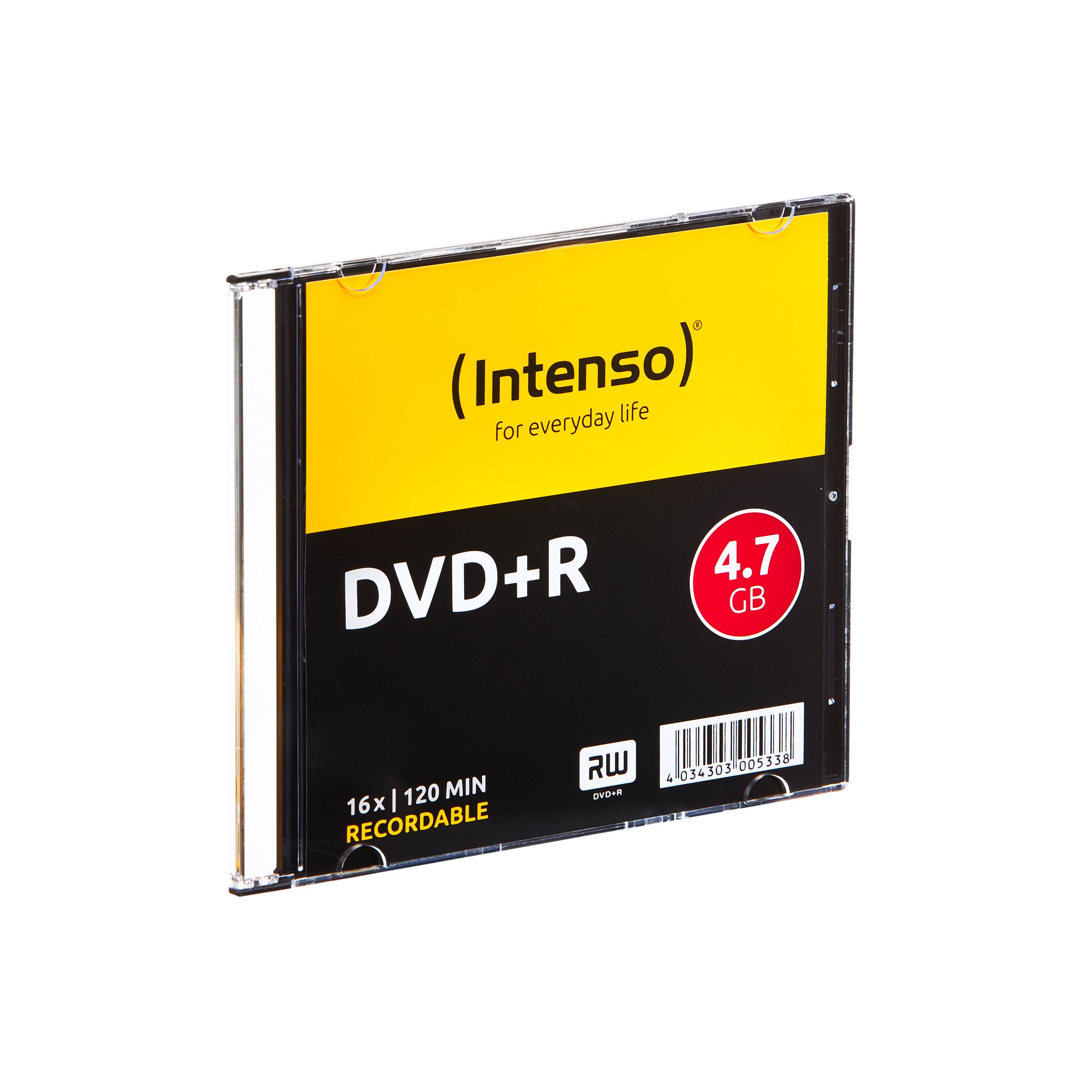 INTENSO DVD+R 4,7 GB, slim case de 10 pièces-2