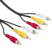 Câble de raccordement Hama Cinch-RCA Composite AV [3x Cinch-RCA mâle - 3x Cinch-RCA mâle] 2.00 m noir-2