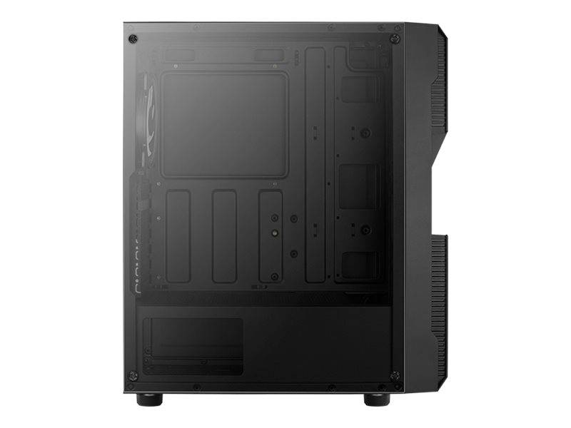 Aerocool Menace Saturn FRGB, Midi Tower, PC, Noir, ATX, micro ATX, Mini-ITX, Synthétique ABS, SPCC, Acier, 15,7 cm-2