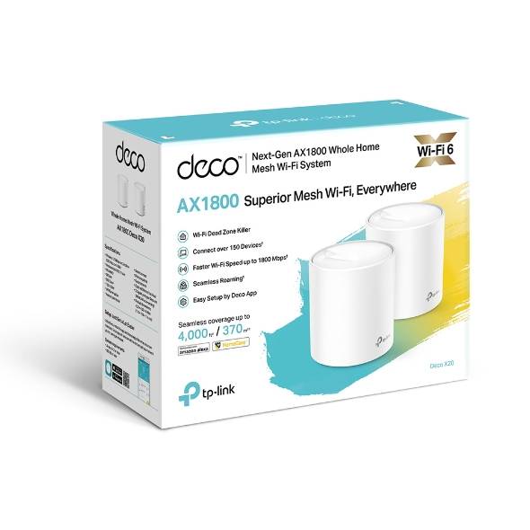TP-LINK DECO X20(2-PACK) Kit MESH WiFi 6 AX1800-3