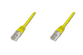 Cable De Connexion Utp Cat. 5E 5M Jaune - [1x RJ45 mâle - 1x RJ45 mâle] - DK-1511-050/Y - 5.00 m - jaune-1