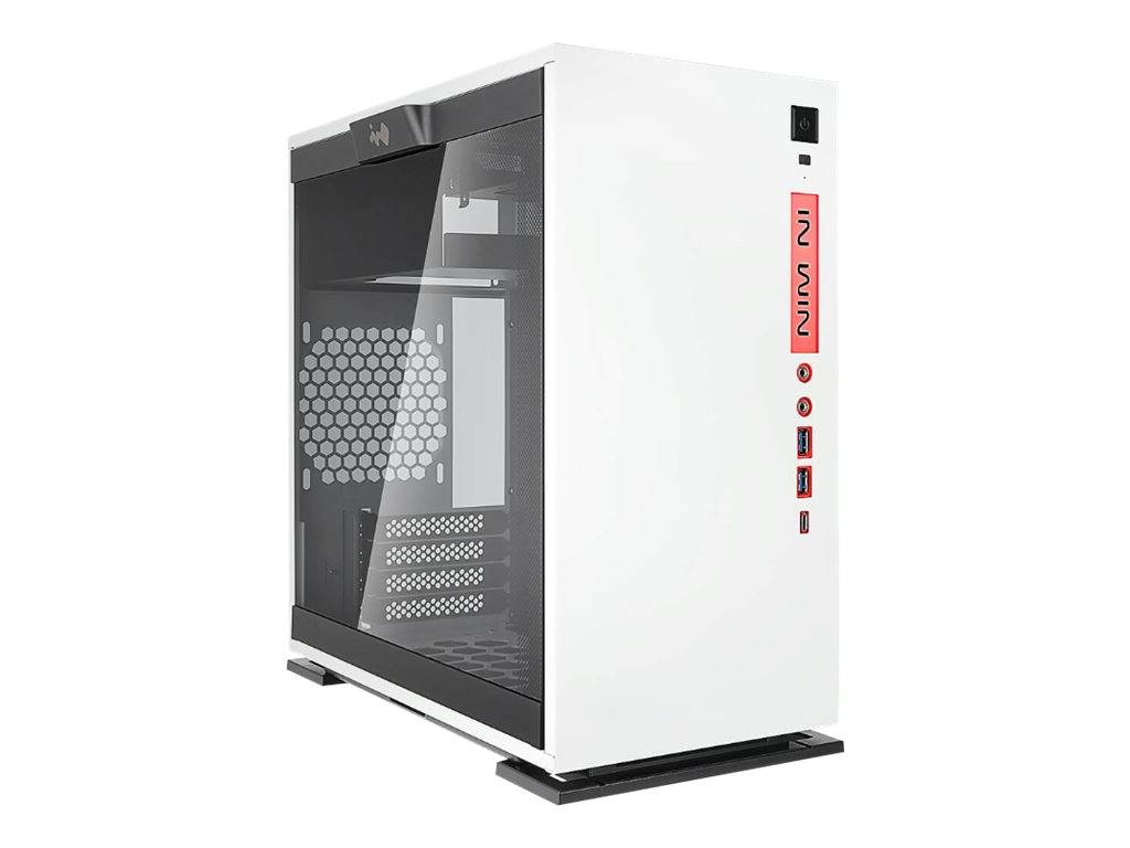 In Win 301C WHITE, Mini Tower, PC, Blanc, micro ATX, Mini-ITX, SECC, Verre trempé, Gaming-0