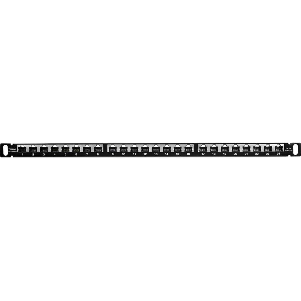 TRENDnet TC-P24C6AHS Panneau de brassage Cat6A blindé, 1/2U-4