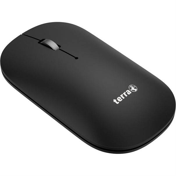 TERRA NBM1000B, Ambidextre, Optique, RF sans fil + Bluetooth, 4000 DPI, Noir-1