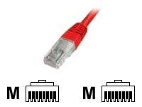 Cable De Connexion Utp Cat 5E 1 M Rouge - [1x RJ45 mâle - 1x RJ45 mâle] - DK-1511-010/R - 1.00 m - rouge-1