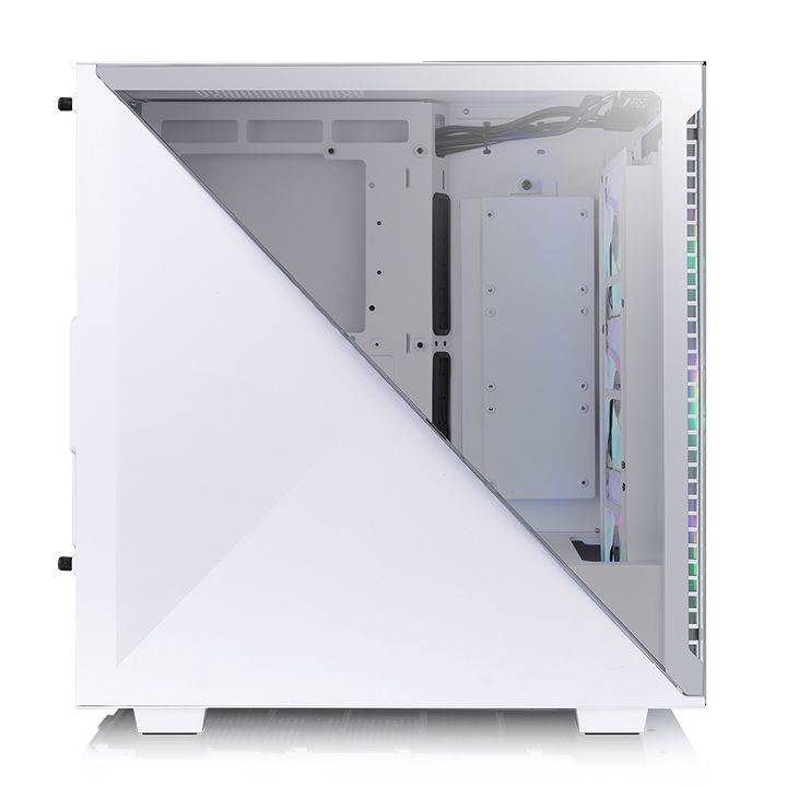 Thermaltake Divider 300 TG Snow ARGB, Midi Tower, PC, Blanc, ATX, micro ATX, Mini-ITX, SPCC, Multi-3